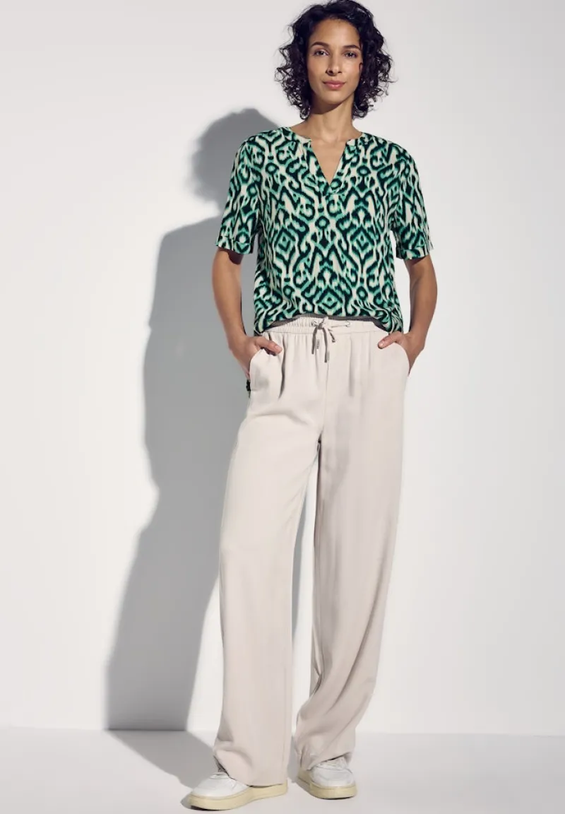 Street One Blusen*Gemusterte Bluse hunter green