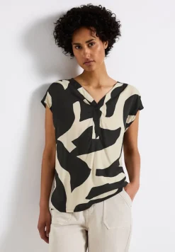 Street One Blusen*Gemusterte Bluse whale tail grey