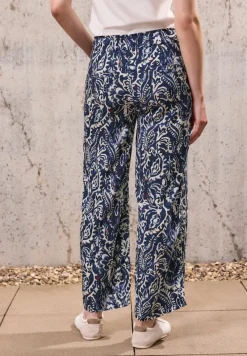 STREET ONE STUDIO Hosen*Gemusterte Culotte dark void blue