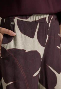 STREET ONE STUDIO Hosen*Gemusterte Culotte fudge red