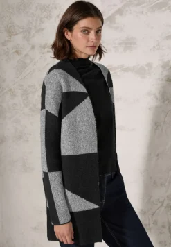 Cecil Pullover & Sweatshirts*Gemusterte Strickjacke Black