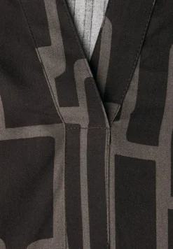Street One Blusen*Gemusterte Tunika darkest brown