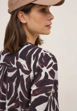 Cecil Blusen*Gemusterte Tunika mulberry red