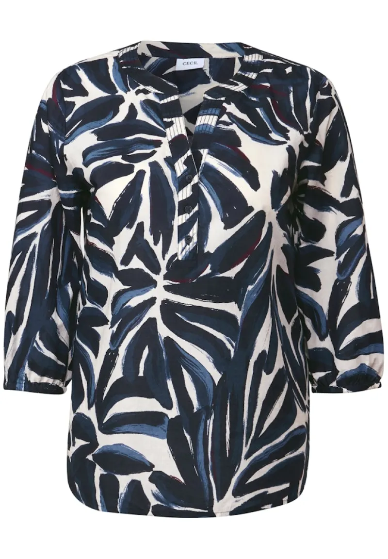 Cecil Blusen*Gemusterte Tunika urban dark blue
