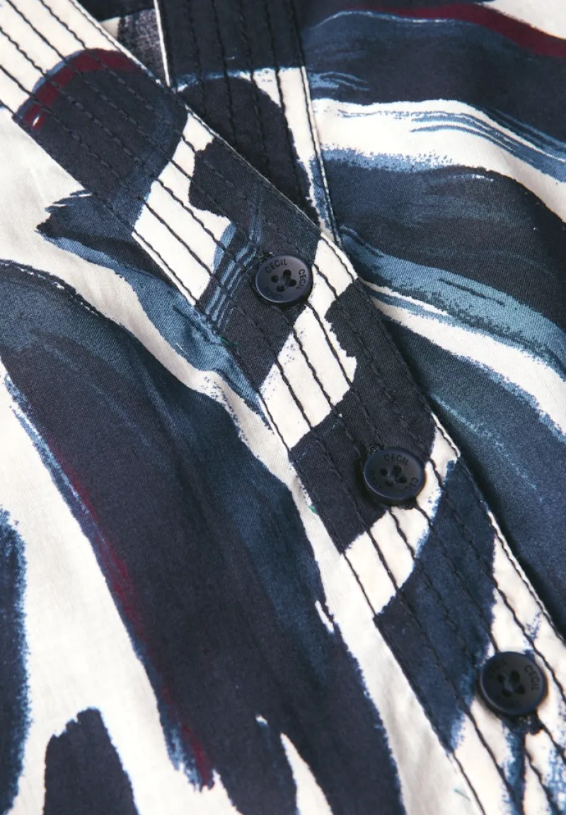Cecil Blusen*Gemusterte Tunika urban dark blue
