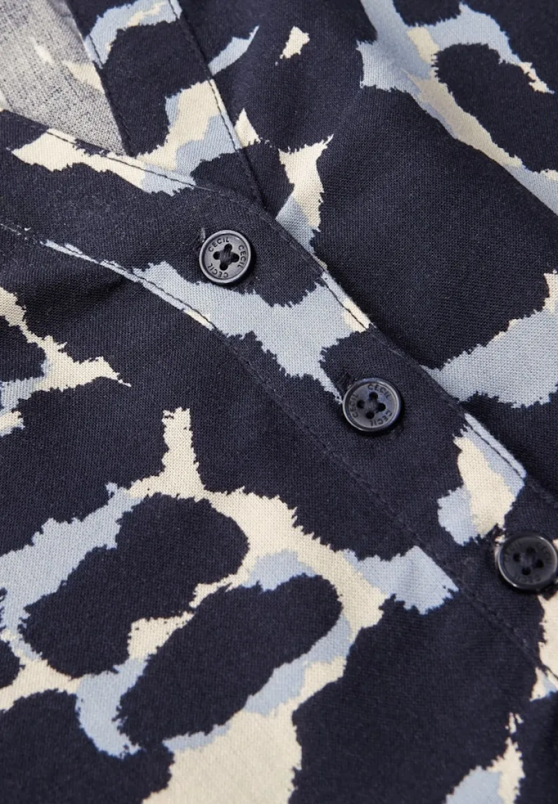 Cecil Blusen*Gemusterte Tunika urban dark blue