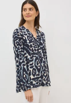 Cecil Blusen*Gemusterte Tunika urban dark blue