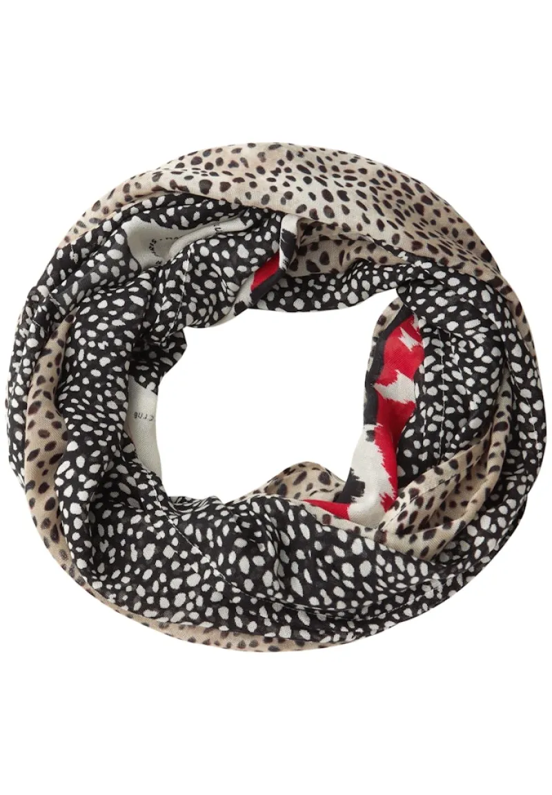 Street One Accessoires*Gemusterter Loop Schal Black