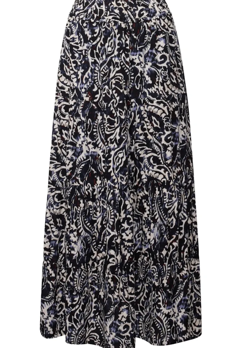 STREET ONE STUDIO Röcke*Gemusterter Musselin-Rock dark void blue