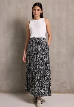 STREET ONE STUDIO Röcke*Gemusterter Musselin-Rock dark void blue