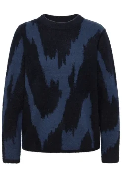 Cecil Pullover & Sweatshirts*Gemusterter Pullover urban dark blue