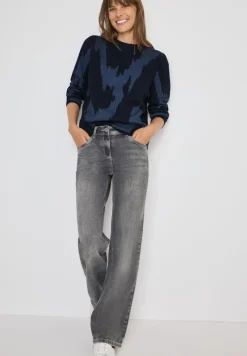 Cecil Pullover & Sweatshirts*Gemusterter Pullover urban dark blue