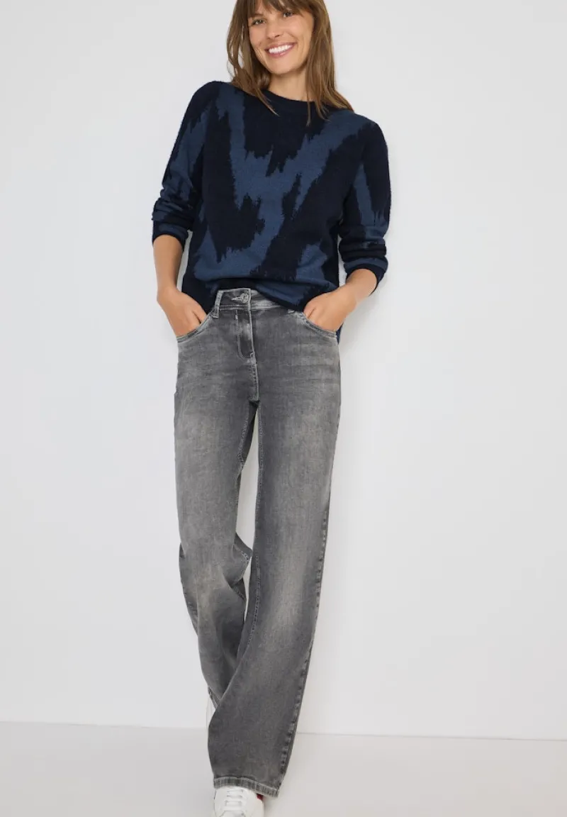 Cecil Pullover & Sweatshirts*Gemusterter Pullover urban dark blue