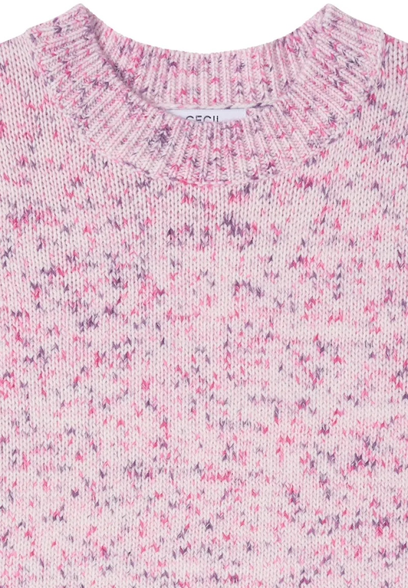 Cecil Pullover & Sweatshirts*Gemusterter Strickpullover dark blossom melange