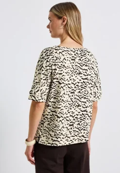 Street One Shirts*Gemustertes Batwing Shirt morning beige