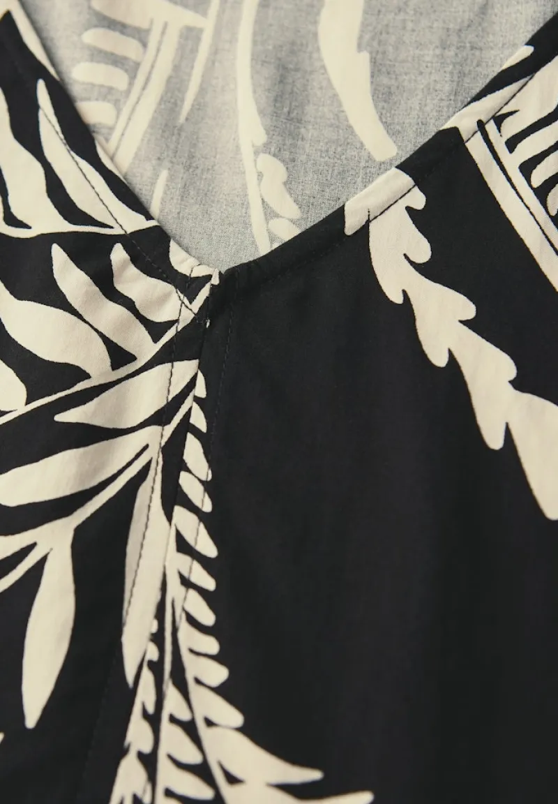 STREET ONE STUDIO Shirts*Gemustertes Blusentop Black