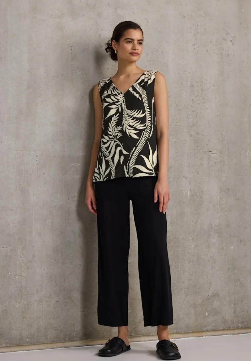 STREET ONE STUDIO Shirts*Gemustertes Blusentop Black