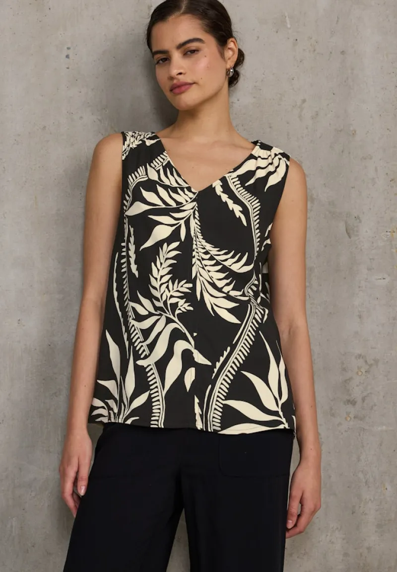 STREET ONE STUDIO Shirts*Gemustertes Blusentop Black