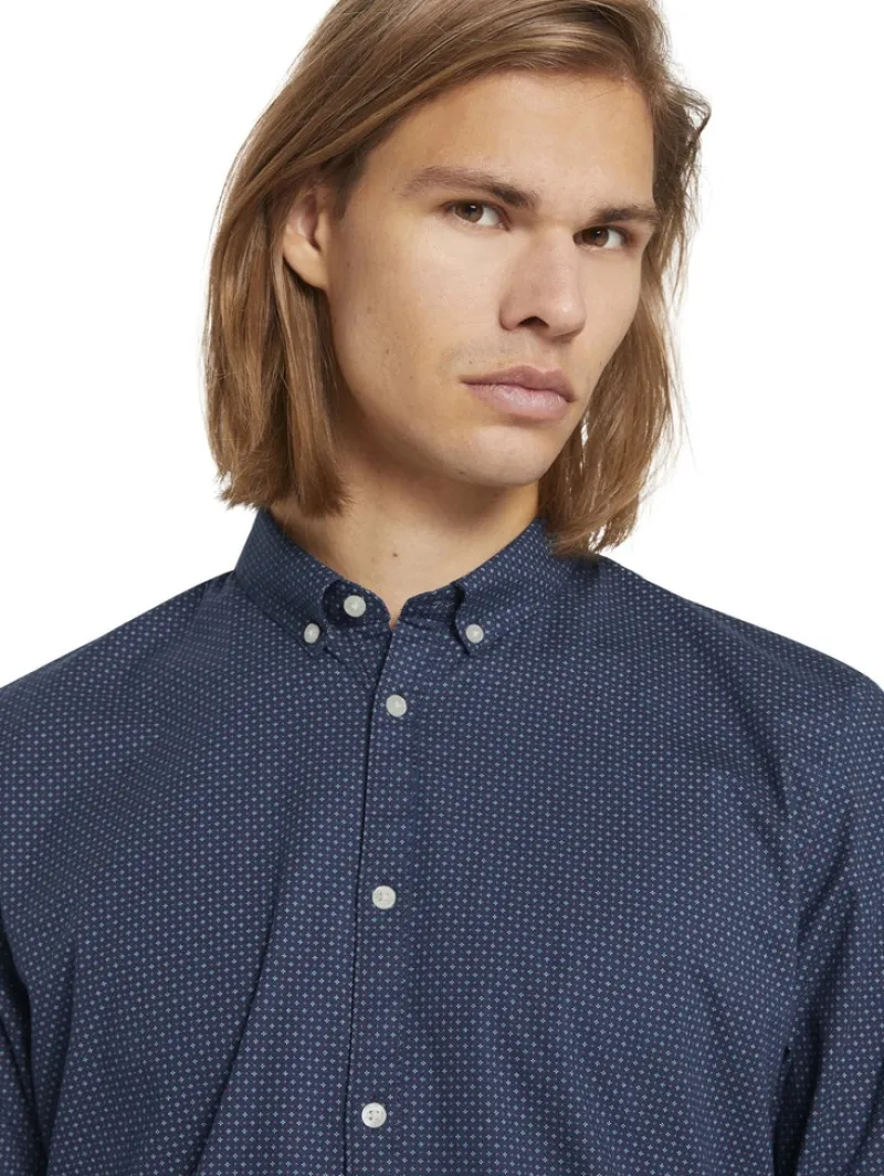 Tom Tailor Denim Hemden*gemustertes Hemd navy dot cross print