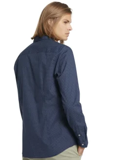 Tom Tailor Denim Hemden*gemustertes Hemd navy dot cross print