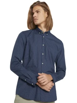 Tom Tailor Denim Hemden*gemustertes Hemd navy dot cross print