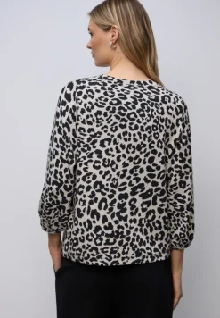 Street One Shirts*Gemustertes Jacquard Shirt soft beige