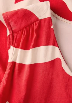 Street One Shirts*Gemustertes Materialmix Top glory red