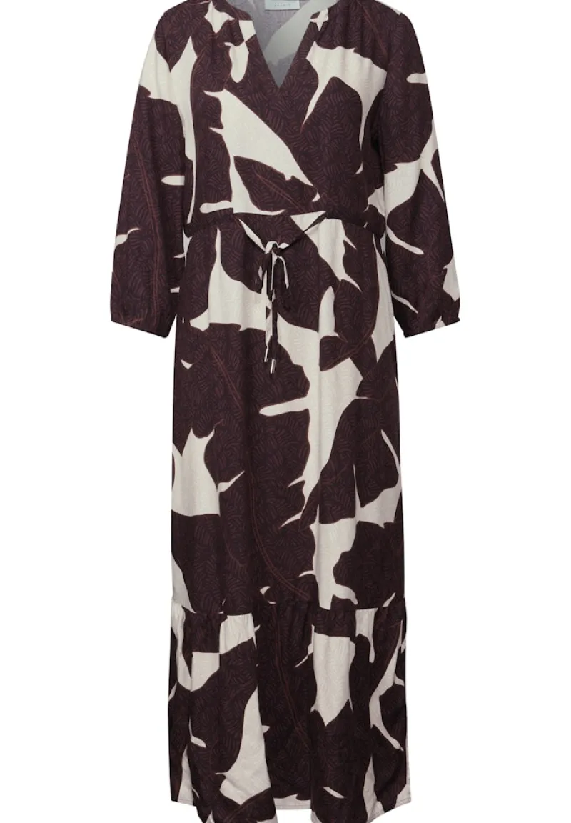 STREET ONE STUDIO Kleider*Gemustertes Maxi-Kleid fudge red