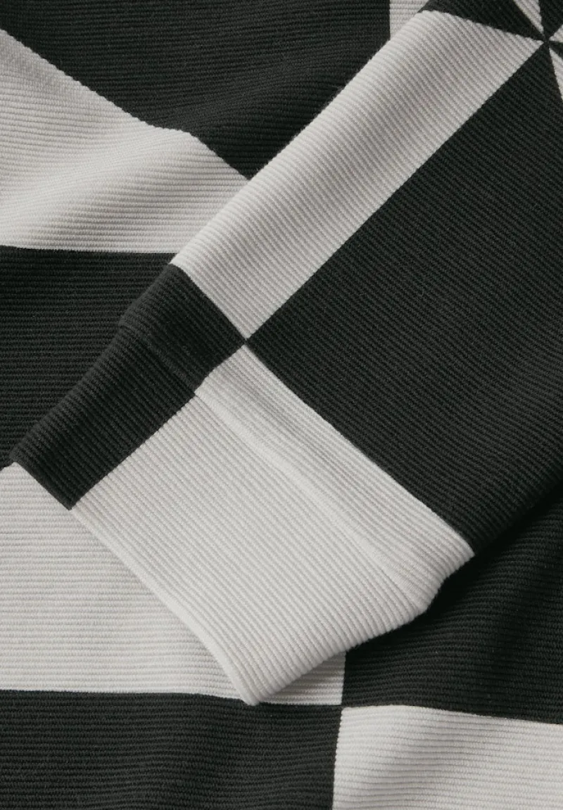 Cecil Shirts*Gemustertes Ottoman Shirt Black