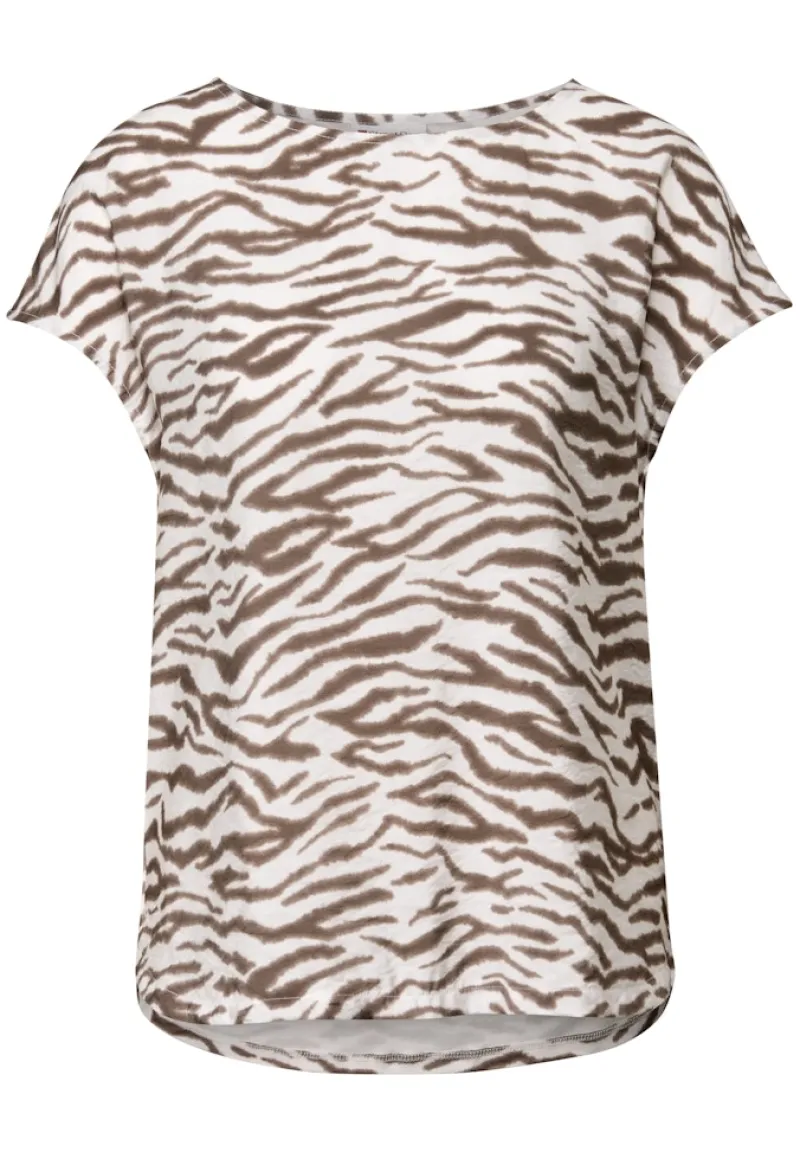 Street One Shirts*Gemustertes Shirt nomad brown