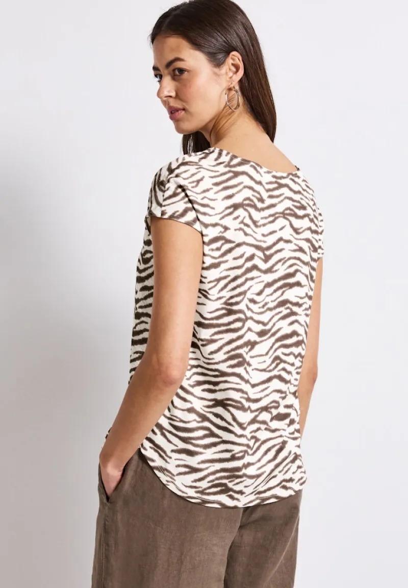 Street One Shirts*Gemustertes Shirt nomad brown