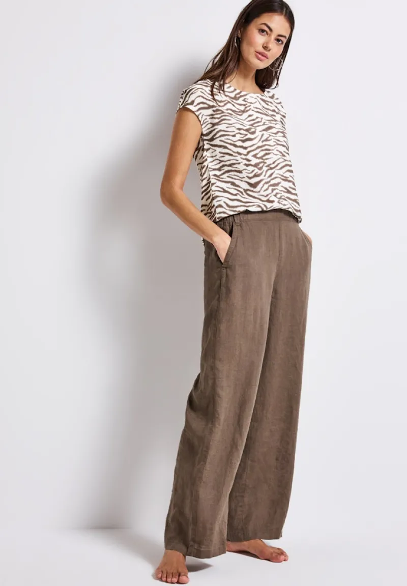 Street One Shirts*Gemustertes Shirt nomad brown