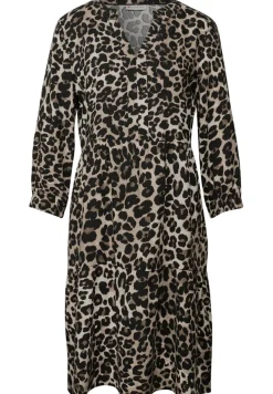 Street One Kleider*Gemustertes Tunika-Kleid Black