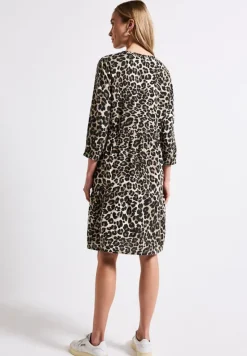 Street One Kleider*Gemustertes Tunika-Kleid Black