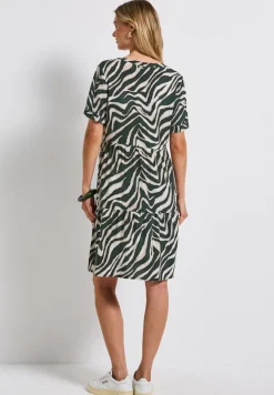 Street One Kleider*Gemustertes Tunika-Kleid pine grove green