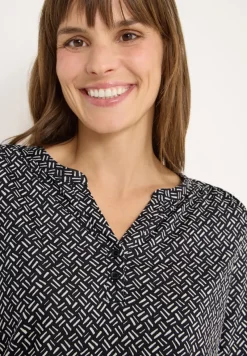 Cecil Shirts*Gemustertes Tunika-Shirt light greige