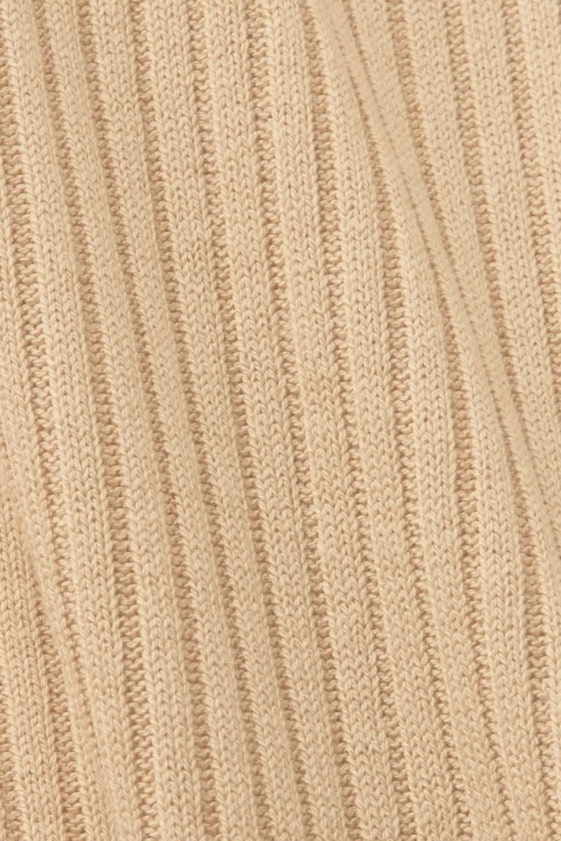 Esprit Shirts*Gerippter Pullunder, Leinenmix sand