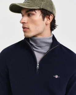 Gant Pullover & Sweatshirts|Big Boys*Gerippter Troyer aus Baumwoll-Woll-Gemisch evening blue
