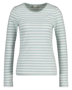Gant Shirts*Geripptes Langarmshirt mit Streifen dusty turquoise