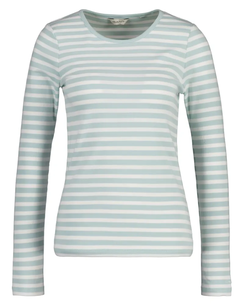 Gant Shirts*Geripptes Langarmshirt mit Streifen dusty turquoise