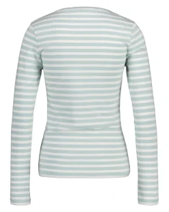 Gant Shirts*Geripptes Langarmshirt mit Streifen dusty turquoise
