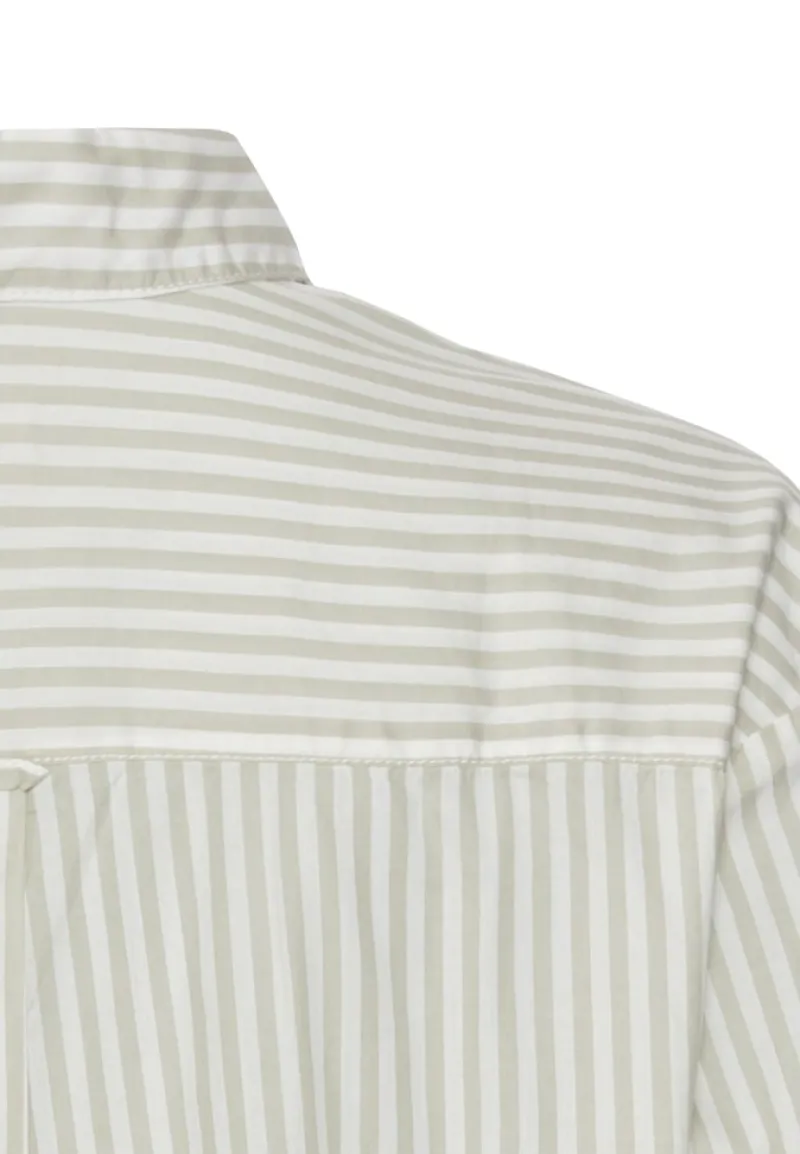 Camel Active Blusen*Gestreifte Bluse aus reiner Baumwolle eukalyptus stripes