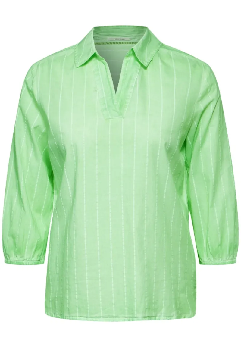 Cecil Blusen*Gestreifte Bluse matcha lime