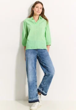 Cecil Blusen*Gestreifte Bluse matcha lime