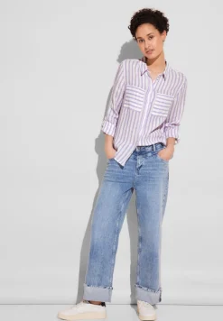 Street One Blusen*Gestreifte Bluse smell of lavender