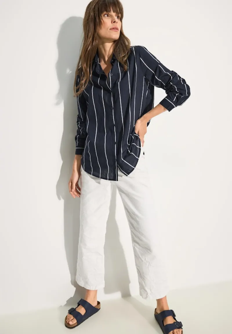 Cecil Blusen*Gestreifte Bluse universal blue