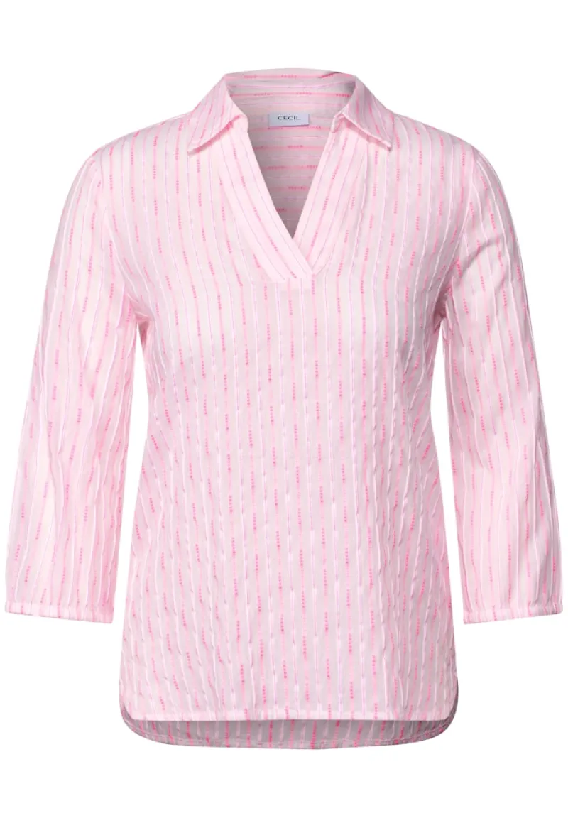 Cecil Blusen*Gestreifte Bluse vanilla white