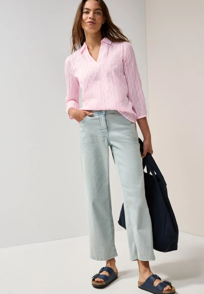 Cecil Blusen*Gestreifte Bluse vanilla white