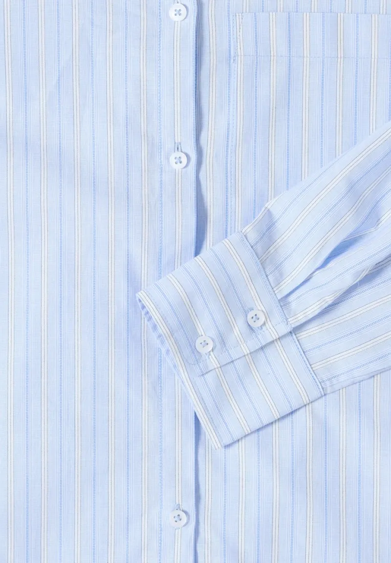 Cecil Blusen*Gestreifte Hemdbluse light sky blue