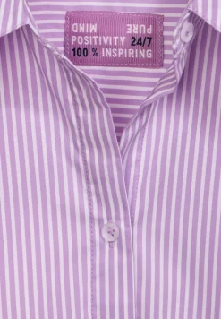 Cecil Blusen*Gestreifte Hemdbluse sporty lilac